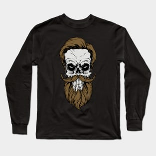 beard skull Long Sleeve T-Shirt